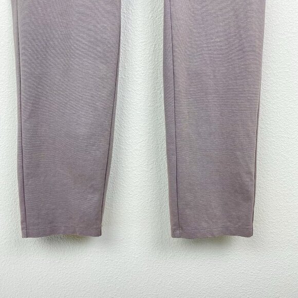 Eileen Fisher Women's Medium Cotton Blend Ponte Slim Pant Slim Fit Ankle Taupe - Picture 3 of 12